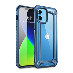 For iPhone 12 Case/12 Pro Case 6.1" (2020) UB EXO Series Premium Hybrid Protective Clear PC + TPU Bumper Case Back Cover - 380230 PC + TPU / Aqua / United States Find Epic Store