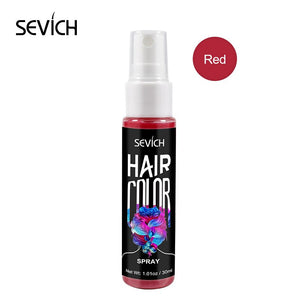 Sevich 30ml One-off Liquid Spray Hair Dye 5 Colors Temporary Non-toxic DIY Hair Color Washable One-time Hair Dye - 200001173 Red Find Epic Store