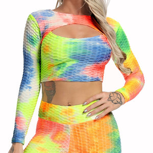 Print Women's Long Sleeve Yoga Top - 200000649 Find Epic Store