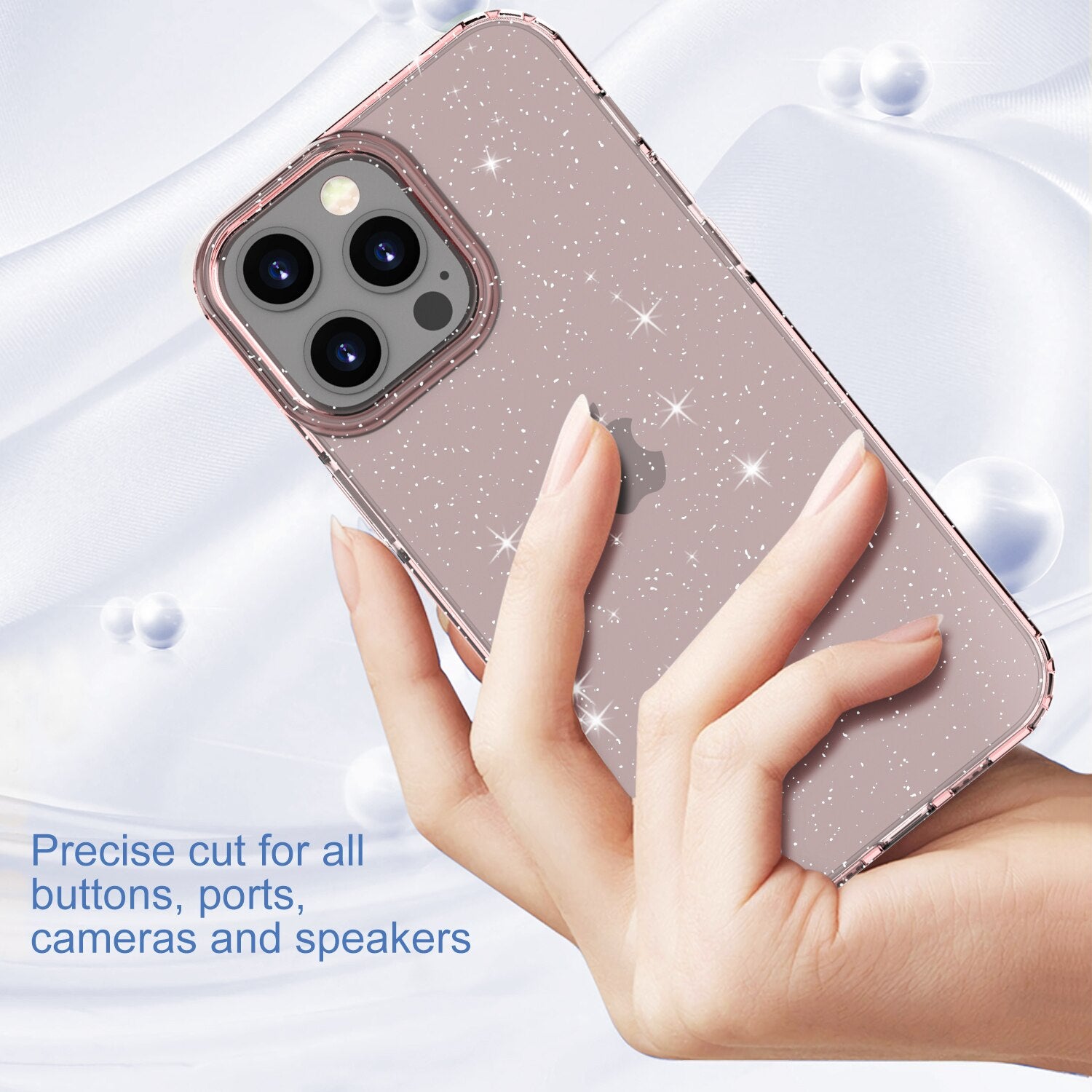 Case For Apple iPhone 13 Pro Case iPhone 13 Pro Max 5G Glitter Case Cover Clear Matte Anti-fall for iPhone 13 Pro - 5G - 0 Find Epic Store