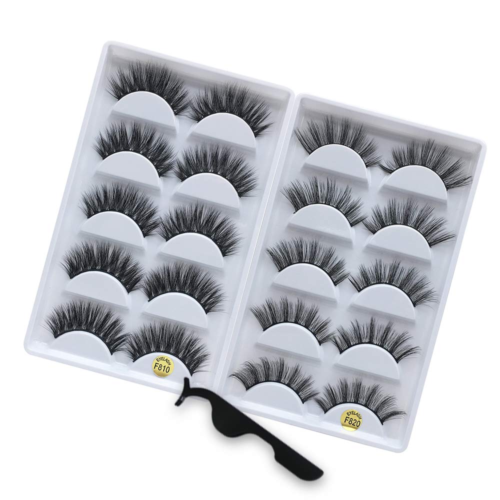 New 5 Pairs of 3D Natural Long Lasting Thick Eyelash Extension - 200001197 Find Epic Store