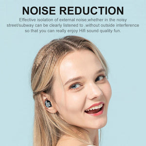 9D Hifi Stereo TWS Earphones Bluetooth 5.0 Wireless Earbuds with Breathing Light & Charging Box Touch Control Waterproof Earbuds - 63705 Find Epic Store