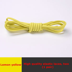 Semicircle Shoelaces Elastic Kids Adult Safety No Tie Shoelace Suitable For All Kinds Of Shoes Leisure Sneakers Lazy Laces - 3221015 Lemon yellow / United States / 100cm Find Epic Store