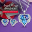 Crystals Heart Jewelry Set for Women Wedding Party Accessories Angel Wings Necklace Earrings Set Wift Gift - 100007324 Find Epic Store