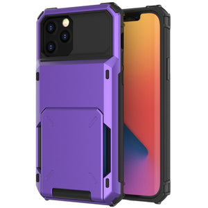 For iPhone 13 Pro Max 13 Mini iPhone 13 Pro 2021 Card Slots Wallet Case Cover Slide Armor Wallet Card Slots Holder for iPhone 13 - 380230 for iPhone 13 / Purple / United States Find Epic Store