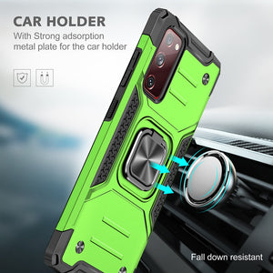 Dark Green Case Color - Luxury Magnetic Shockproof Stand Case For Samsung Galaxy S21 S20 FE Plus S10E Note 20 Ultra A51 A71 5G A10 Ring Phone Case Cover - 380230 Find Epic Store