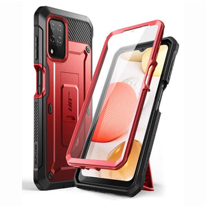 For Samsung Galaxy A12 Case (2020 Release) UB Pro Full-Body Rugged Holster Case Cover with Built-in Screen Protector - 380230 PC + TPU / Red / United States Find Epic Store