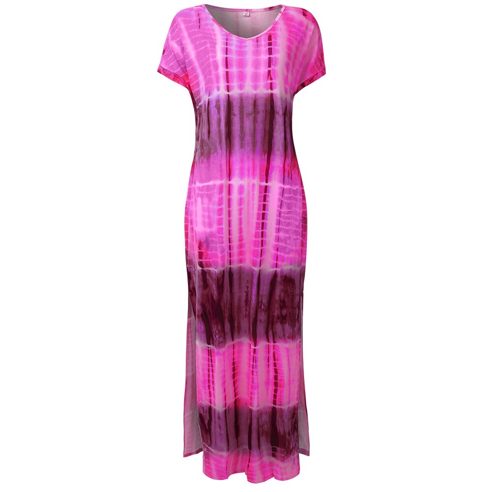 Bohemian Loose Dress - 200000347 Rose Red / M / United States Find Epic Store