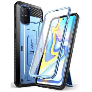 For Samsung Galaxy A51 5G Case (Not for A51 4G Version) UB Pro Full-Body Rugged Cover with Built-in Screen Protector - 380230 PC + TPU / Blue / United States Find Epic Store