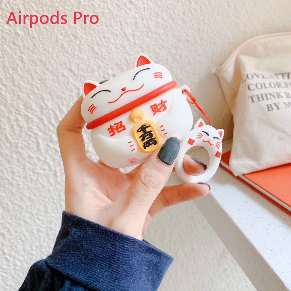 Lucky Cat For Airpods Pro 2 1 Case Silicone Cute Wireless Bluetooth Headset Headphone Air pod For Apple Airpods Pro/2/1Cases - 200001619 United States / 2- Lucky Cat Find Epic Store