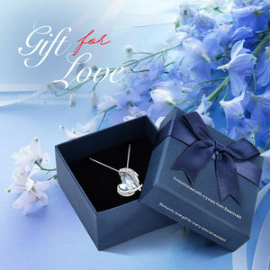 Charming Heart Pendant with Crystal Silver Color - 100007321 Sky Blue in box / United States Find Epic Store