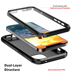 Hybrid Hard + TPU Case for iPhone 12 Pro Max Shockproof 2 in 1 Case for iPhone 12 Shield Build in Screen Protector full Body - 380230 Find Epic Store