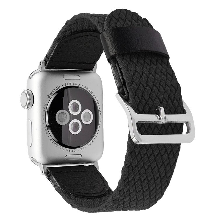 Nylon Braided for Apple Watch Band 38mm 40mm 44mm 42mm Fabric Nylon Belt Bracelet for IWatch Series 6 3 4 5 Se Strap - 200000127 United States / Black / For 38mm and 40mm Find Epic Store