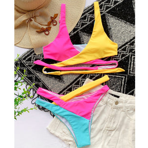 2021 Women Solid Color Lace Bikini Set - 200000600 Find Epic Store