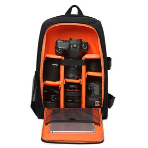 ZK40 Waterproof Video Digital DSLR Bag Multi-functional Camera Backpack Outdoor Camera Photo Lens Bag Case for Nikon/for Canon - 380210 United States / Orange Find Epic Store