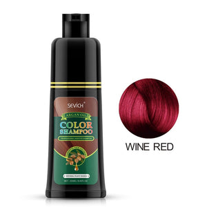 Sevich Herbal 250ml Natural Plant Conditioning Hair dye Black Shampoo Fast Dye White Grey Hair Removal Dye Coloring Black Hair - 200001173 United States / bottle-wine red Find Epic Store