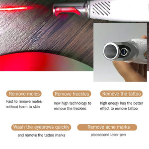 Professional Laser Picosecond Pen Blue& Red Tattoo Remover Laser Pen Freckle Acne Cleaner Mole Dark Spot Pigment Removal Machine - 200190144 Find Epic Store