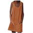 Button Plain Pocket Bohemian Dress - 200000601 Orange / S / United States Find Epic Store