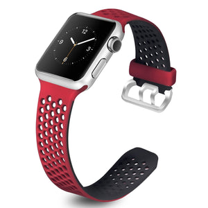 Strap for Apple Watch 5 Band 40mm 44mm iWatch series 4 5 6 SE Sport Belt Silicone bracelet for Apple watch band 42mm 38mm - 200000127 United States / red / 38 or 40 mm Find Epic Store