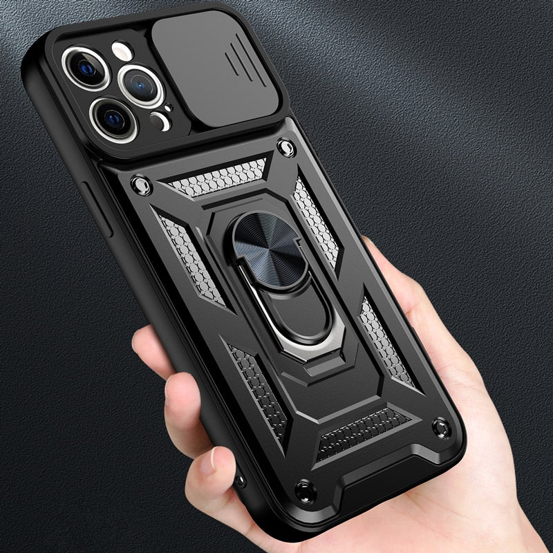 Black Color Case - Slide Camera Lens Protect Phone Case for iPhone 11 12 Pro Max Mini XS Max XR X 7 8 Plus SE2 Military Grade Bumpers Armor Cover - 380230 Find Epic Store