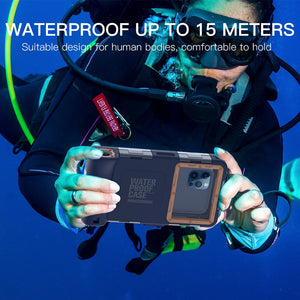Professional [15m/50ft] Diving Surfing Swimming Snorkeling Photo Video Waterproof Protective Case Underwater Housing for iPhone - 380230 Find Epic Store