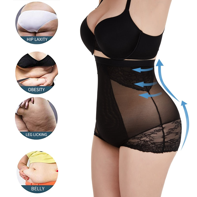 High Waist Shapewear Tummy Control Panties Butt Lifter Body Shaper Woman Slimming Underwear Waist Trainer Seamless Shapers Short - 31205 Find Epic Store