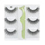3 pairs of false eyelashes + eyelash tools 3D false eyelashes makeup eyelashes soft artificial fiber eyelashes eyelash gift box - 200001197 Find Epic Store