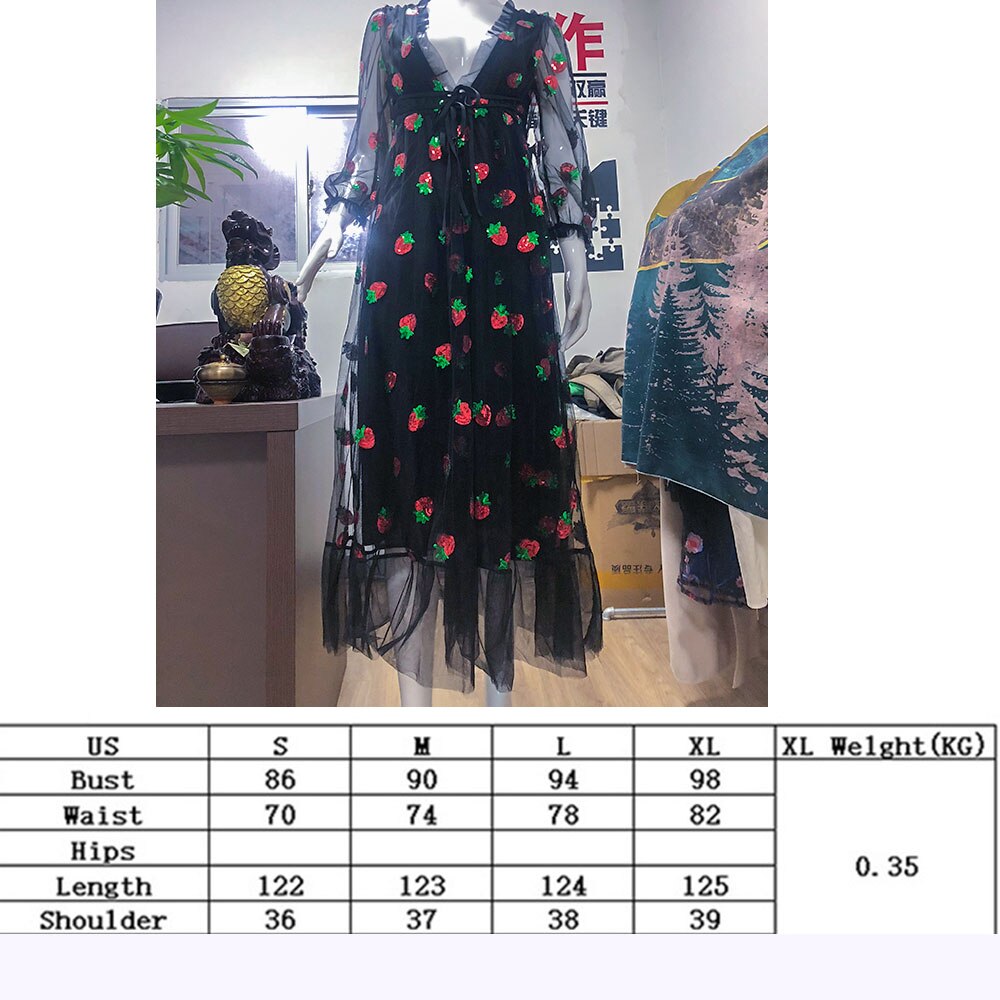 Sexy V-Neck Belt Strawberry Dress - 200000347 Find Epic Store