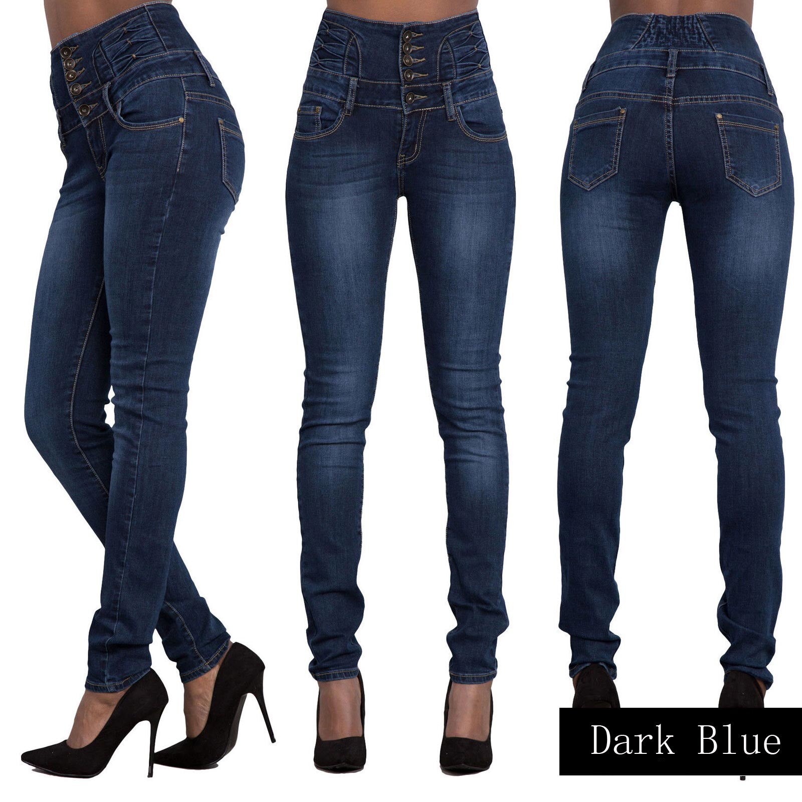 Skinny High Waist Jeans - 200000361 Blue / S / United States Find Epic Store