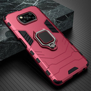 Shockproof Armor Case for Xiaomi POCO X3 Pro NFC M3 F2 Pro Ring Stand Phone Back Cover for Xiaomi Pocophone X3 Pro X2 F3 F1 - 380230 For POCO X3 NFC / Red / United States Find Epic Store