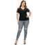 6XL Hot Drilling Plus Size Short Sleeve Elegant Hollow Out Top - 200000791 Find Epic Store
