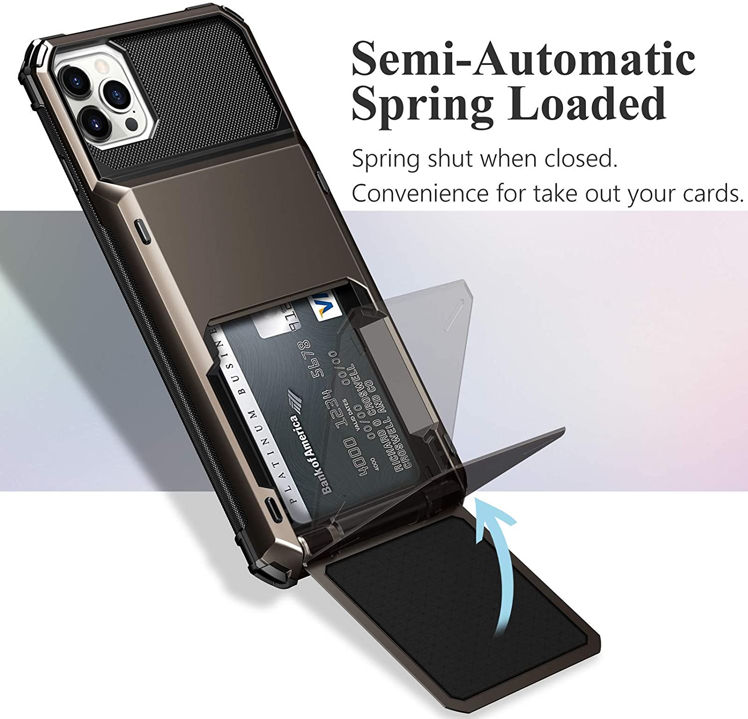 Black Card Slots Wallet Case For iPhone 11 12 Pro Max Mini 7 8 Plus X XS Max XR SE 2020 Cover Slide Armor Wallet Card Slots Holder - 380230 Find Epic Store