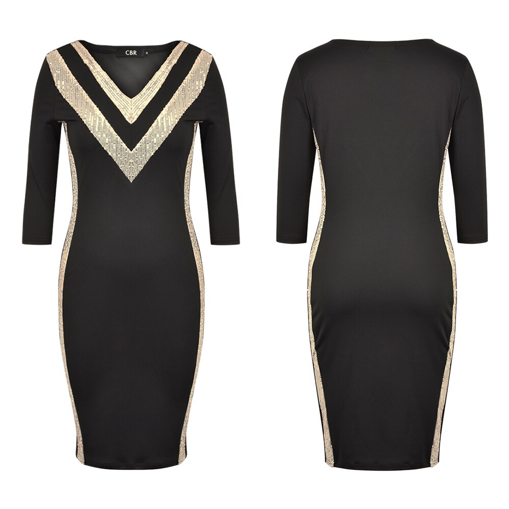 Bodycon Sexy Deep V Dress - 200000347 Find Epic Store