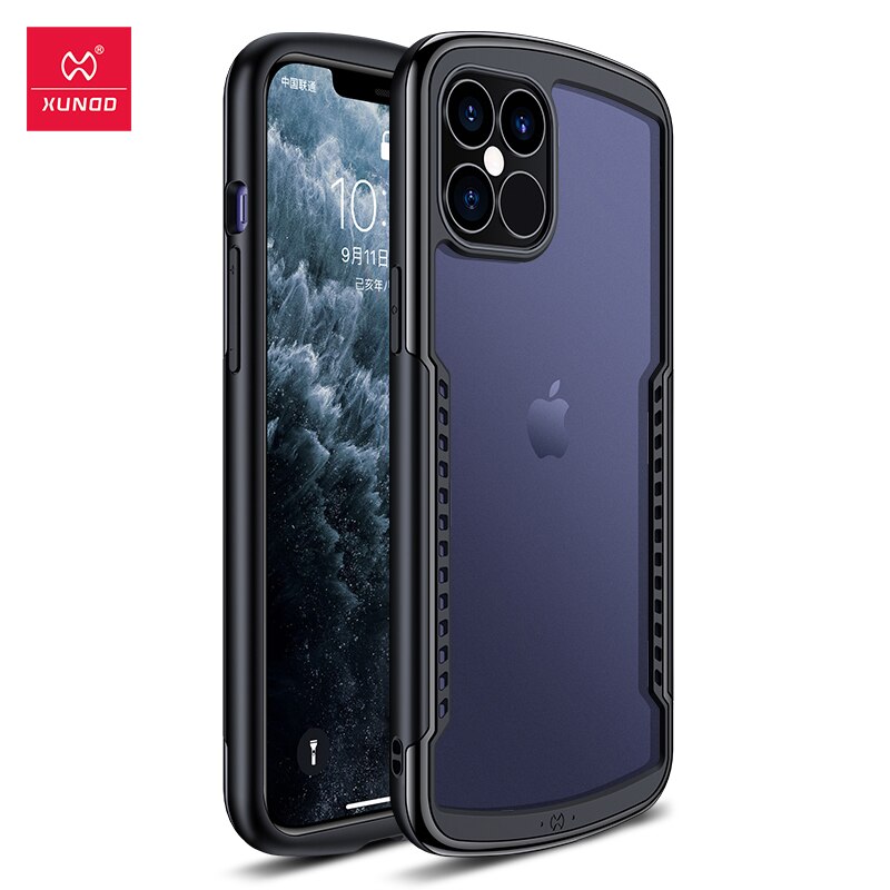 For iPhone 12 Pro/iPhone 12 6.1" Case, Xundd Shockproof Back Cover Protective Transparent Cover Thin Shell For iPhone12 Pro 6.1" - 380230 for iPhone 12 / Black / United States Find Epic Store