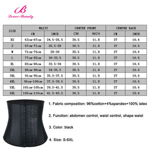 Women's Shapewear Extra Strong Latex Waist Trainer Workout Hourglass Belt Waist Cincher Trimmer Long Torso Fajas 9 Steel Boned - 31205 Find Epic Store