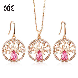 Dubai Gold Jewelry Sets for Women - 100007324 Pink / United States / 40cm Find Epic Store