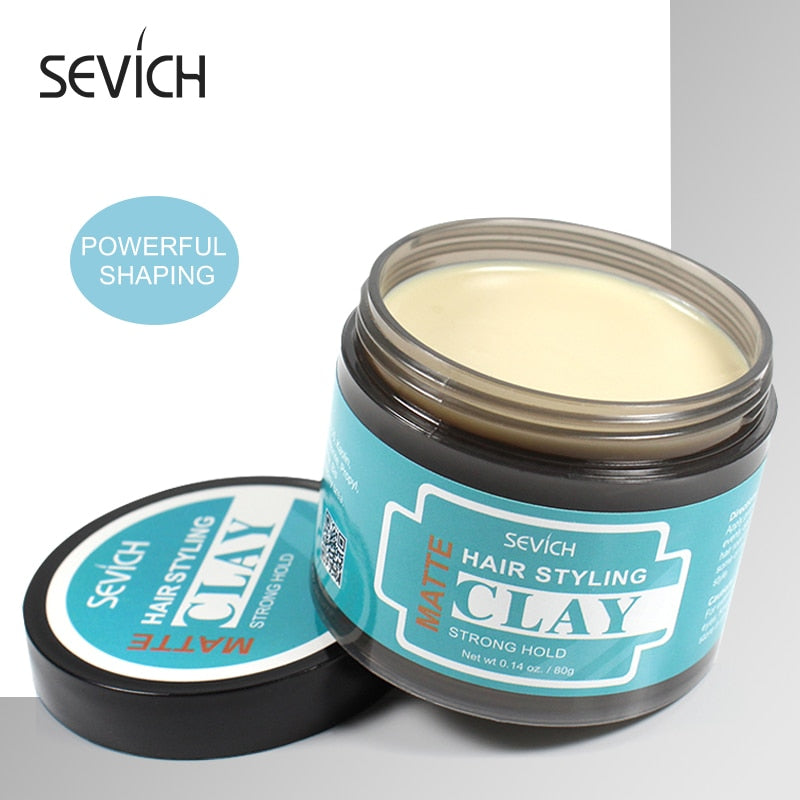 Sevich 80g Lasting Matte Hair Clay Strong Hold Clay Easy Wash Convenient Smooth Fashion Hair Styling Refreshing Hair Clay - 200001186 Find Epic Store