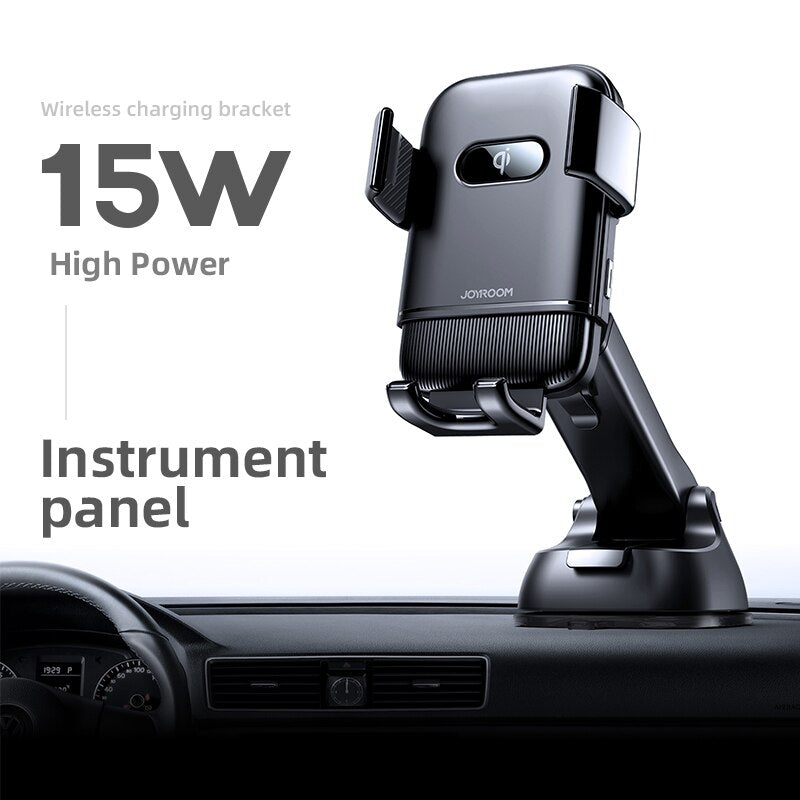 15w Qi Wireless Car charger Car Phone Holder Intelligent Infrared Fast Charger Stand Car Phone Holder for iPhone 12 Pro Max XR X - 5093004 United States / 15W instrument panel Find Epic Store