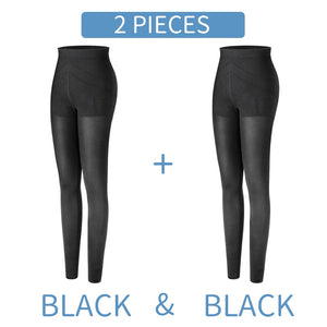 Shapewear Body Shaper Compression Anti Cellulite Leggings Leg Shapers Tummy Slimming Sheath Woman Sculpting Thigh Slimmer Pants - 31205 Two Pieces Black / Waist(65cm-90cm) / United States Find Epic Store