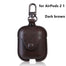 For AirPods Pro 2 1 luxury Bluetooth leather Accessories Bluetooth headset protector Cover business leather Case for AirPods 2 1 - 200001619 United States / Dark brown 2 1 Find Epic Store