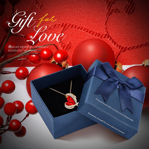 Heart Pendant Necklace - 200001699 Red Gold in box / United States / 40cm Find Epic Store
