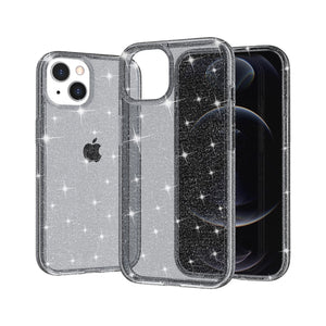 For iPhone 13 Case, iPhone 13 Pro Max case Crystal Clear Sparkly Glitter Shiny Slim Fit Drop Protection Rugged Shockproof Cover - 380230 for iPhone 13 / Black / United States Find Epic Store