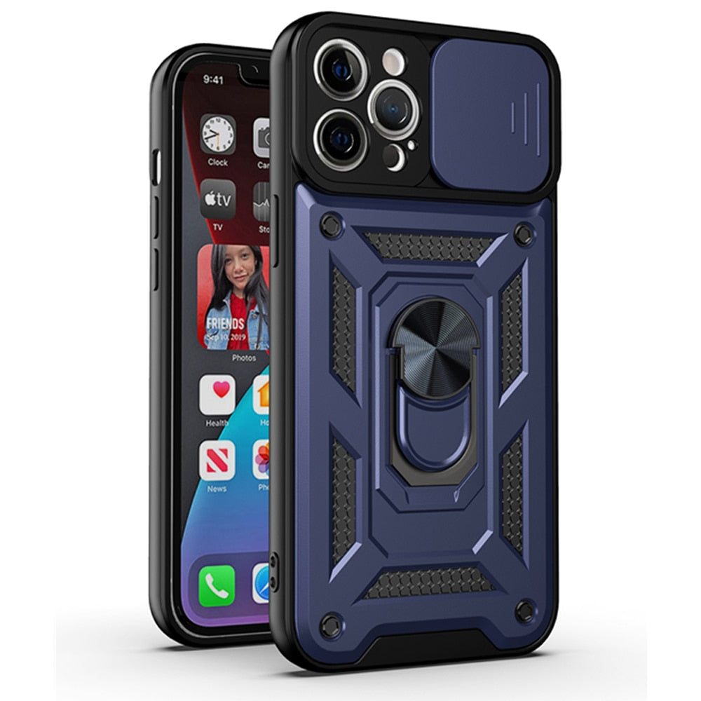 Blue Color Case - Slide camera lens protection phone case for iPhone 11 12 Pro Mini XS Max XR X 7 8 Plus SE 20 Armor Shockproof Bumpers Back Cover - 380230 Find Epic Store