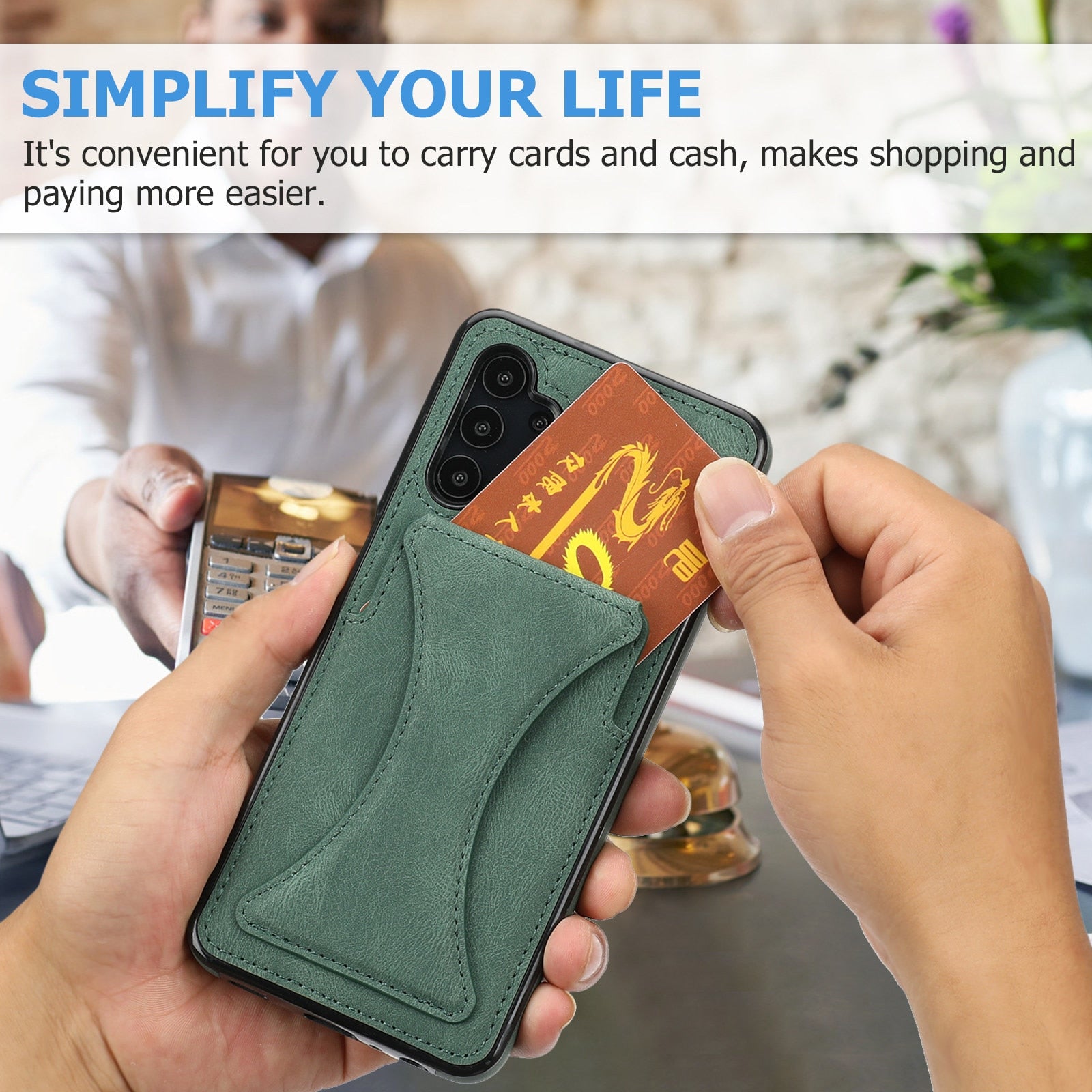 Samsung Galaxy A72/A52/A71/A51/A42/A32/A12/A21S/A30S/A50S/A20 Case - Slim Fit Leather Card Slots with Stand Cover - 380230 Find Epic Store