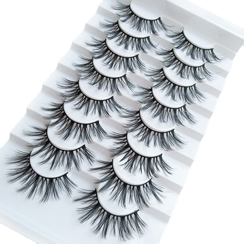 8 pairs of handmade mink eyelashes 5D eyelashes extensions - 200001197 0.07mm / 5D-30 / United States Find Epic Store