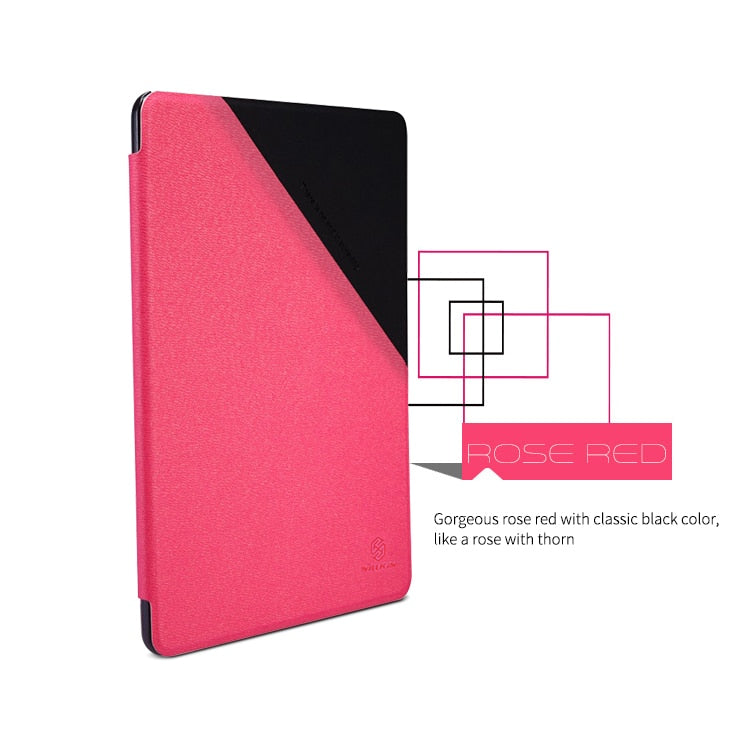Nillkin for iPad Mini 1 2 3 Case (7.9"),Smart Magnetic Diamond Pattern Leather Cover Slim Anti-Skidding Brand Protect Shell Capa - 200001091 Rose Red / United States Find Epic Store