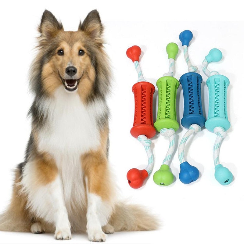 Dog Toys Rubber Tooth Cleaning Stick With Rope Gnawing Rope Pet Interactive Toys Tibetan Food Utensils - 200003723 Find Epic Store