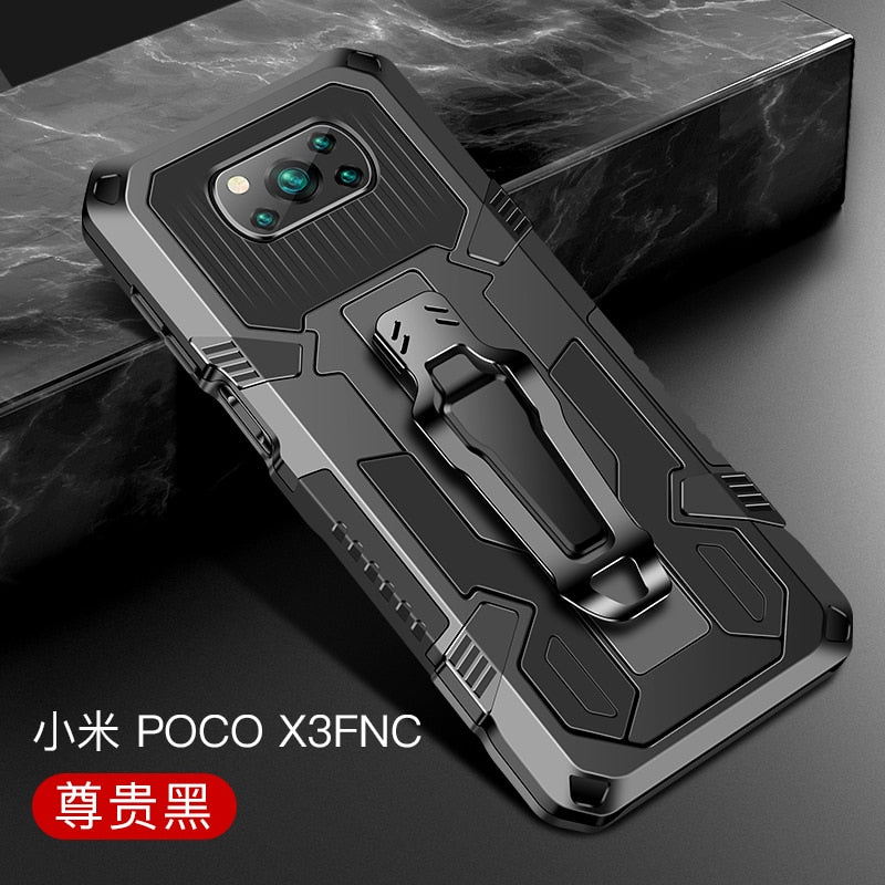 Black Color Case - Shockproof Case For Xiaomi POCO X3 NFC Redmi Note 10 9 9S 7 8 5 10 Pro 9A 9C For Xiaomi POCO X3 Rugged Hybrid Armor Stand Covers - 380230 For POCO X3 / Black / United States Find Epic Store