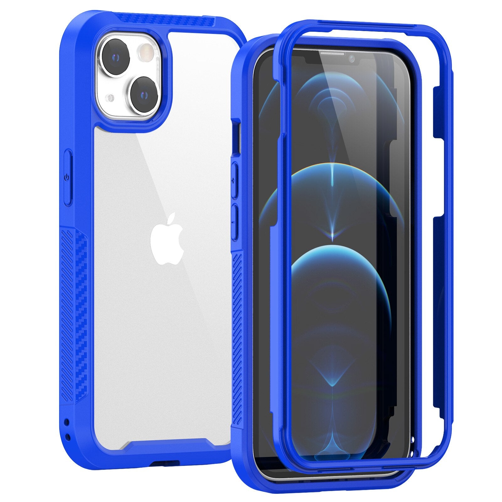 Clear PC Phone Case For iPhone 13 Pro Max/iPhone 13 Pro/iPhone 13 Mini Shockproof Protection Simple Transparent Back Cover - 380230 for iPhone 13 / Blue / United States Find Epic Store