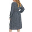 Plus Size Long Sleeve Elegant Mid-Calf Split Dress - 200000347 Find Epic Store